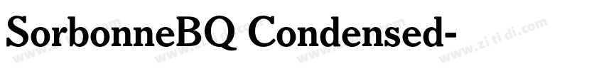 SorbonneBQ Condensed字体转换 SorbonneBQ Condensed字体转换